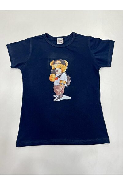 Esterella Tricou pentru fete/ Tricou Slim Fit cu imprimeu Teddy/ Tricou pentr...