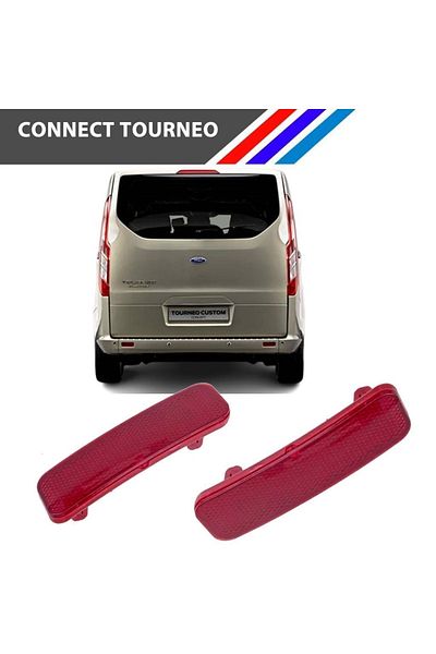 AKOGEL - طقم عاكس المصد الخلفي من Transit Custom V362 يمينًا ويسارًا 2013 - 2019