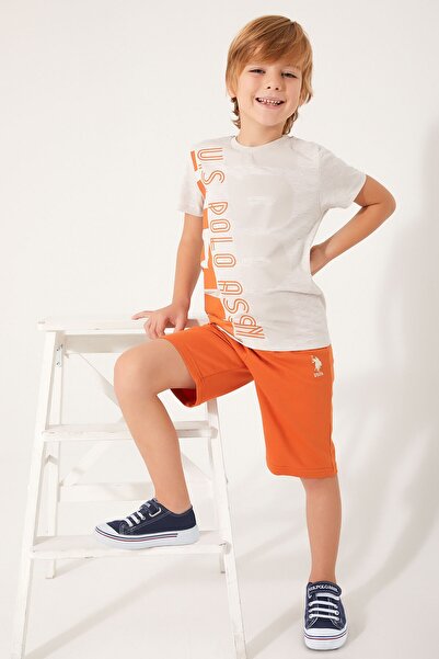 U.S. Polo Assn. Veliki bermudski set za dečaka sa natpisom