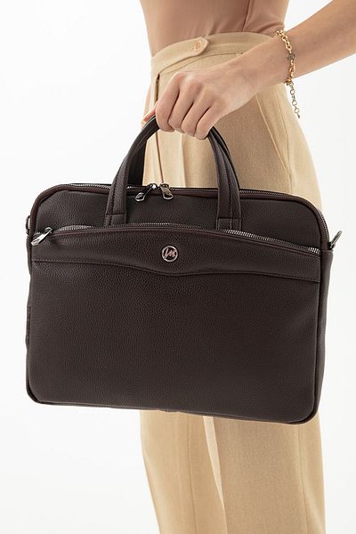 MORCA حقيبة كمبيوتر محمول للجنسين مقاس 13 بوصة و14 بوصة Izg1992-1 باللون البني