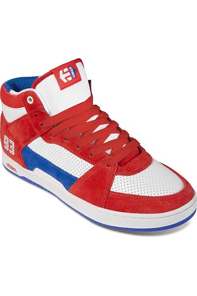 Etnies Mc Rap Hi Rd Wht Blu Shoes
