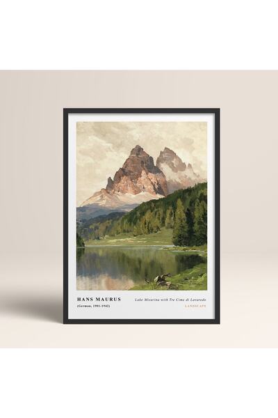 HOMEPACK Siyah Ahşap Çerçeveli Tablo Çerçeveli Poster Sanatsal Modern Duvar D...