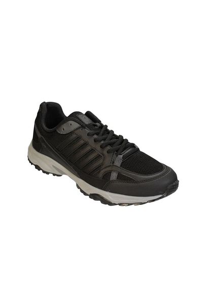 M.P. M.p Men's Black Mesh Comfort Thick Sole Walking Sports Shoes