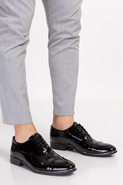 maximoda أحذية كلاسيكية من الجلد اللامع لبدلات وبدلات الزفاف الكلاسيكية المصن...