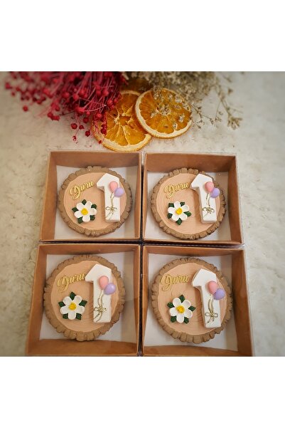 glow moon Doğum Günü 1 Yaş Bebek Magnet Hediyelik Bebek Magneti