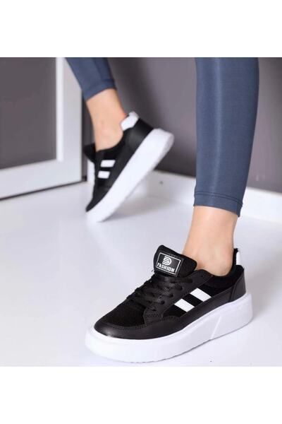 Bitmedeniste Tenis de damă, confortabil, elegant, alb, negru