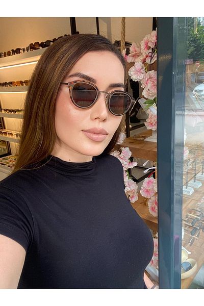 BOUTIQUE MARYJANE Copacabana Unisex Brown Leopard Sunglasses