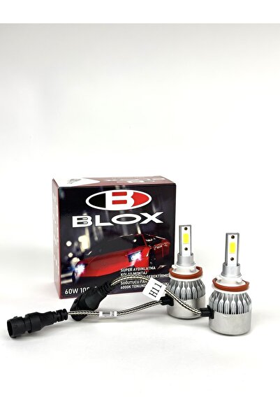 BLOX H11 Soğutmalı Led Xenon Led Zenon Kelvin Şimşek Etkili Led Xenon Far Ampulü Beyaz