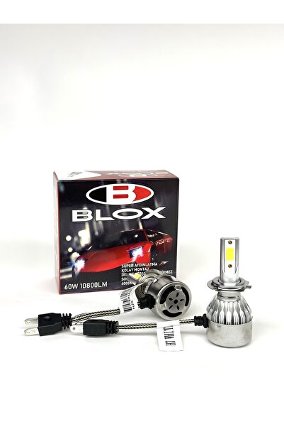 BLOX H7 Soğutmalı Led Xenon Led Zenon Şimşek Etkili Led Xenon Far Ampulü Beyaz