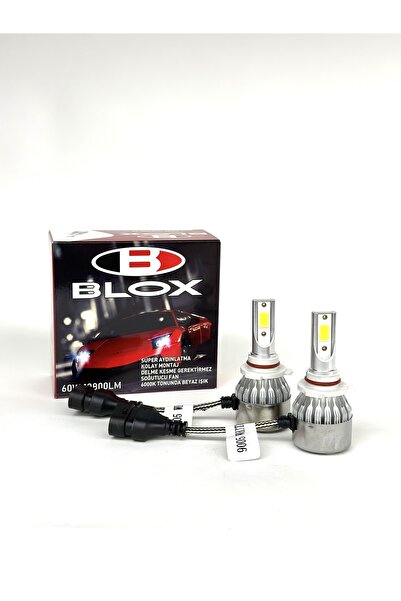 BLOX 9005 Soğutmalı Led Xenon Led Zenon Şimşek Etkili Led Xenon Far Ampulü Beyaz