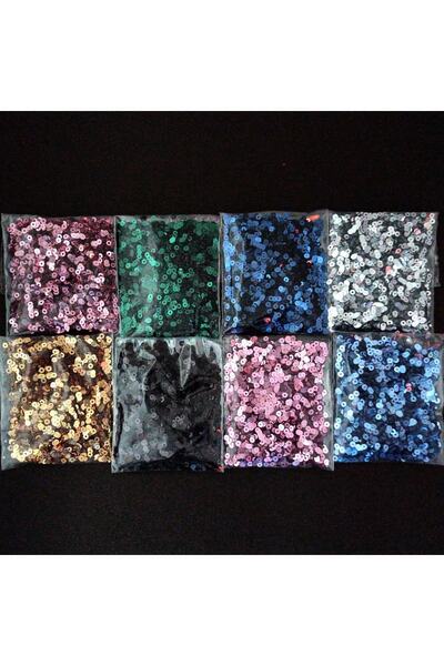 HOBİFLEX Epoksi Süsleme Pulu Ortası Delik Glitter Takı Ve Tekstil Dikilebilir...