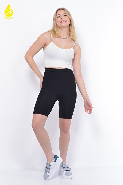 SAUNA SUIT High Waist Firming Shaper Black Premium Shorts
