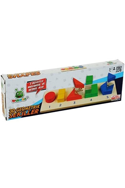 KARSAN Toy Woodoy 3D Puzzle Geometric Shapes Kr125 (74 16)