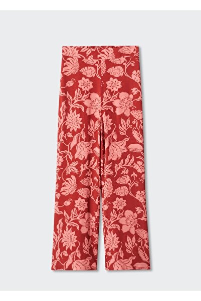MANGO Woman Çiçekli Palazzo Pantolon