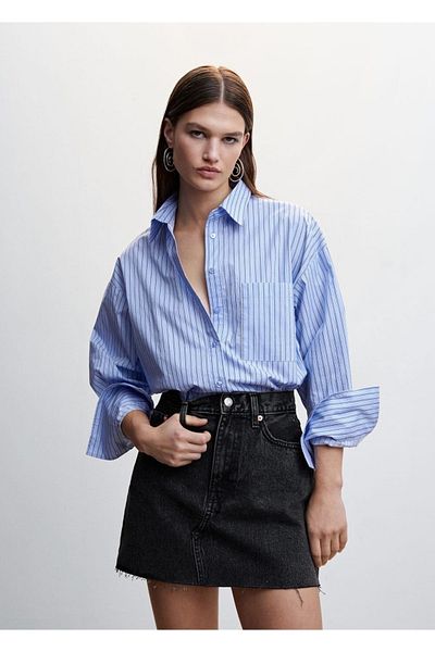 MANGO Woman DENIM MINI SKIRT