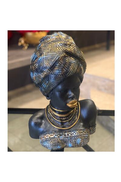 By Ari Ev Dekorasyon Afrikalı Kadın Biblo Bb226-2