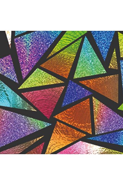 DEMEYA Cam Serisi Vitray Görünüm Için Kendinden Yapışkanlı Cam Kaplama Folyosu (5mx45cm)