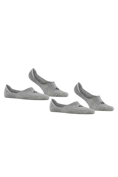 Burlington 2er-Pack Herren Füßlinge – Casual IN, rutschfester Absatz, Einfarbig