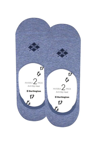 Burlington 2er-Pack Herren Füßlinge – Casual IN, rutschfester Absatz, Einfarbig