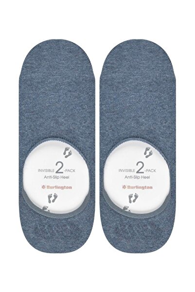 Burlington Damen Füßlinge, 2er-Pack – Everyday IN, rutschfester Absatz, einfarbig