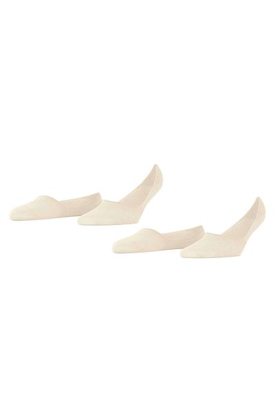 Burlington Damen Füßlinge, 2er Pack - Everyday IN, Anti-Slip Heel, einfarbig