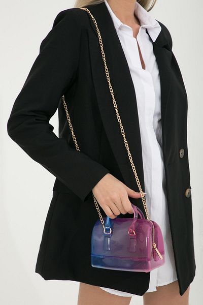 KRISTE BELL Women's Hand and Shoulder Bag Small Size with Chain