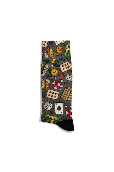 Eğlenceli Çoraplar Fun Socks Unisex Popart Egn Pattern Printed Socks Ecsoket402