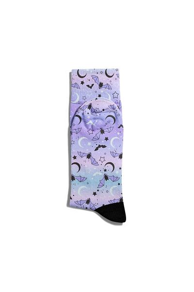 Eğlenceli Çoraplar Fun Socks Unisex Night Moon Halloween Pattern Printed Socks Ecsoket283