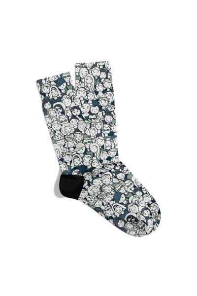 Eğlenceli Çoraplar Fun Socks Unisex Community People People Sosete imprimate ...