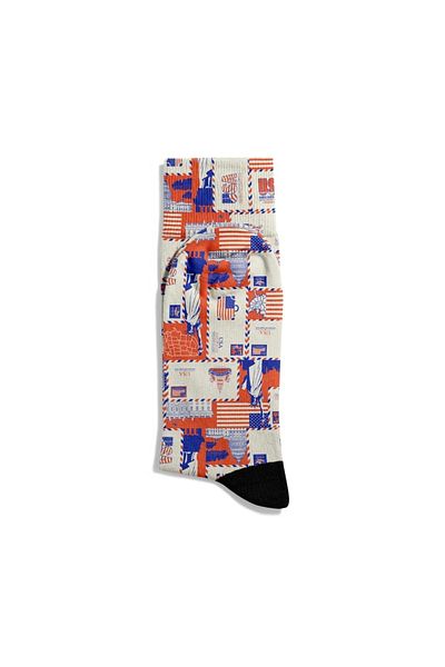 Eğlenceli Çoraplar Fun Socks Unisex Love Usa Ny Printed Socks Ecsoket517