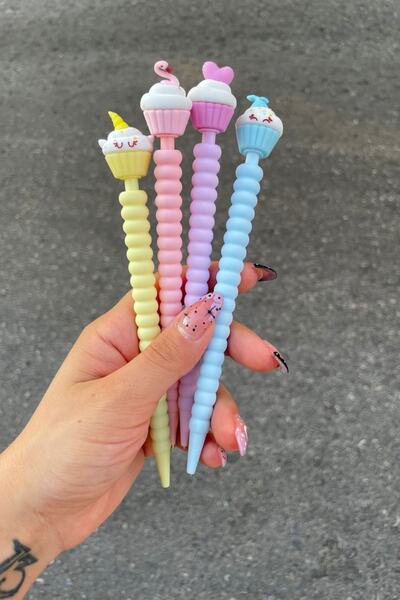 NaSaDAN Eğlenceli Cup Cake 0,7 Uçlu Versatil Kalem 1 Adet