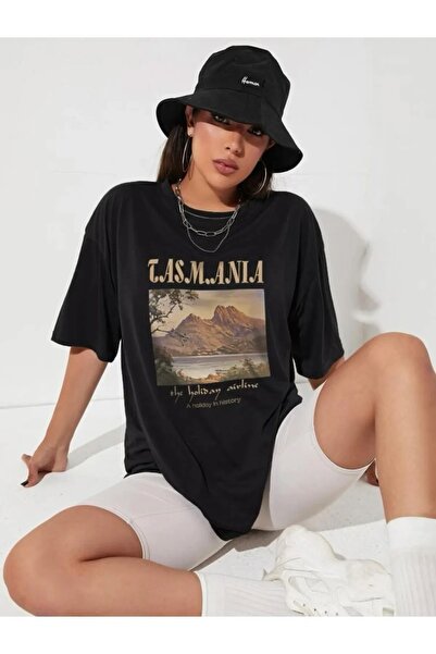 ALİKA Μπλουζάκι Unisex με στάμπα Tasmania