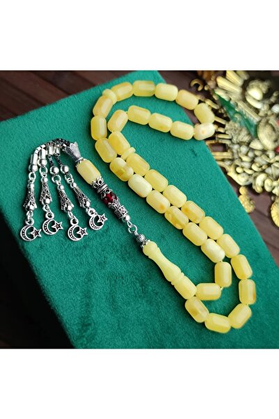 Altınsoy collection Original Hakiki Damla Kehribar Tesbih 925 Ayar Özel Gümüş Tasarımlı