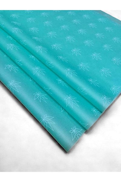 t tuğset etiket Mint Green and Aqua Green Plush Paper - 50x70 Cm, 10pcs - t445