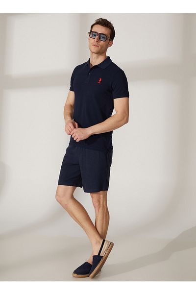 U.S. Polo Assn. Ανδρικό μπλουζάκι πόλο Dark Navy Blue Tp04ıy023