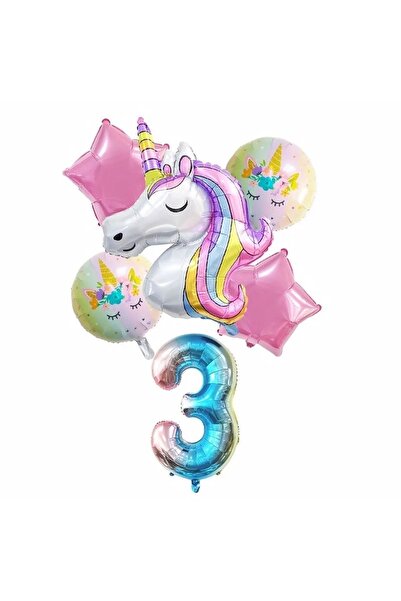 DÜVENCİ TİCARET Çıtıpıtıstore Unicorn Balon Set