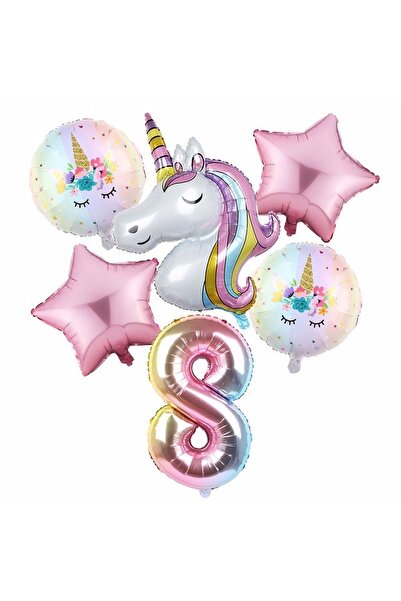 DÜVENCİ TİCARET Çıtıpıtıstore Unicorn Balon Set