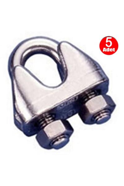 ALETÇANTAM Klemens Çelik Halat Klemensi (5 Li Paket) 3 Mm