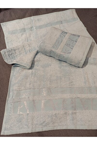 ŞENER HOME 2-паковий рушник для рук і обличчя з бамбука першого сорту, 50x90, світло-блакитний