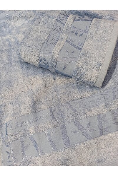 ŞENER HOME 2-х штучний рушник для рук і обличчя з бамбука першого сорту 50x90 - синій