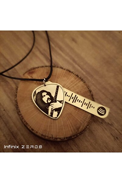 luffy design Barış Manço Pena Ve Spotify Kolye Set ( Istediğiniz Şarkıyı Belirtin)