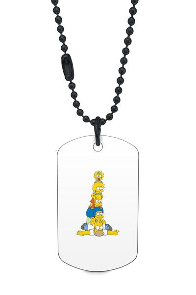 herotasarım قلادة سيمبسون سوداء - موديل Dft7599