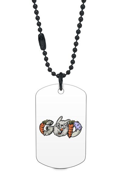 herotasarım علامة / قلادة جيدة باللون الأسود - Dft7386