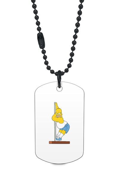herotasarım قلادة سيمبسون بول دانس سوداء - Dft7662
