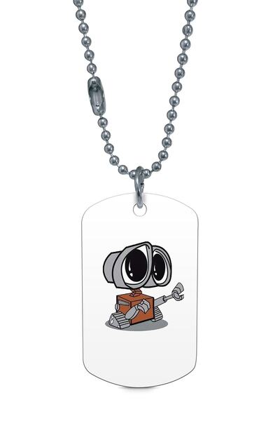 herotasarım علامة روبوت فضية اللون - قلادة Dft7723
