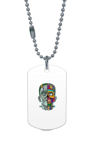 herotasarım علامة روبوت فضية اللون - قلادة موديل Dft7588