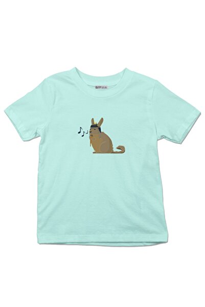 GreenMint تي شيرت للأطفال موسيقى فيسكاشا (ملاحظات زرقاء)_em2653