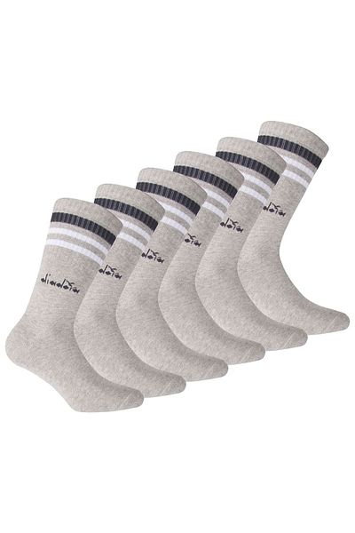 Diadora Unisex Tennissocken - 6er Pack, Logo, Streifen
