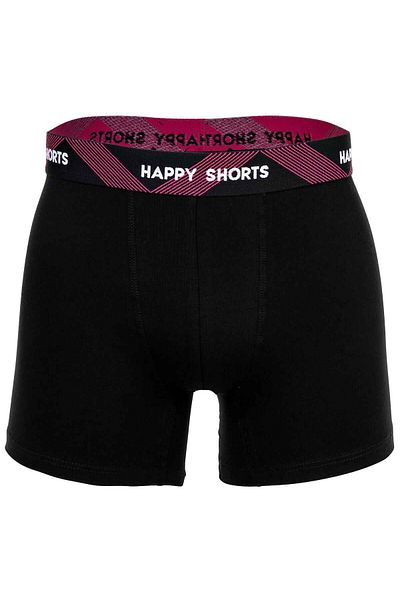 Happy Shorts Herren Boxershorts, 3er Pack - Retro Jersey, Logobund