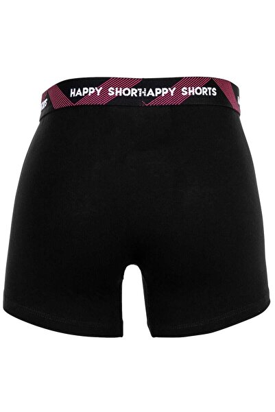 Happy Shorts Herren Boxershorts, 3er-Pack – Retro-Trikot, Logobund